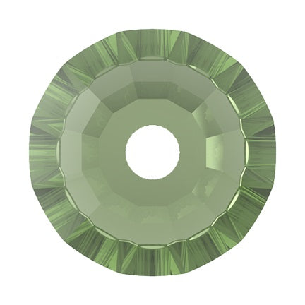 Preciosa 3001 Peridot Viva Lochrosen 12 Facet Sew-On Stone (3mm, 4mm)