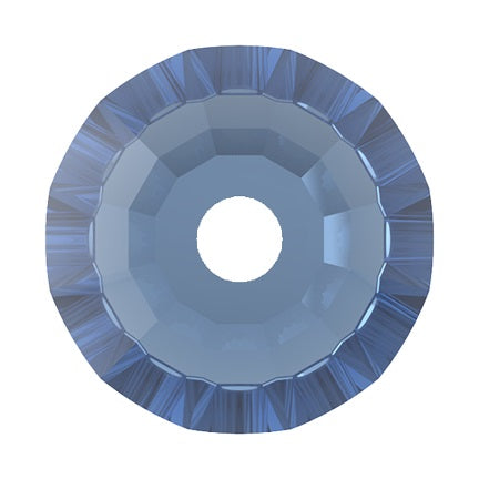 Preciosa 3001 Sapphire Viva Lochrosen 12 Facet Sew-On Stone (3mm, 4mm)