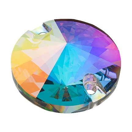 Preciosa 3022 Crystal AB Rivoli Sew-On Stone (10mm, 12mm, 14mm)