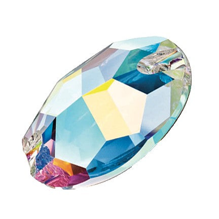 Preciosa 3023 Crystal AB Oval Sew-On Stone (10mm, 16mm, 24mm)