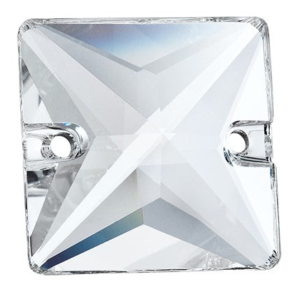 Preciosa 3026 Crystal Square Sew-On Stone (16mm, 22mm)