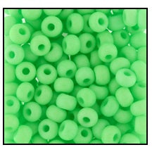 5/0 Matte Neon Green Czech Seed Bead (1/4 Kilo) Preciosa #36756