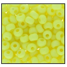 5/0 Matte Neon Yellow Czech Seed Bead (1/4 Kilo) Preciosa #36786