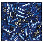 35mm Silver Lined Sapphire Bugle (10 Gm, 40 Gm, 1/2 Kilo) #CBW004