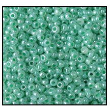 13/0 Ceylon Mint Green Charlotte Cut Seed Bead (1/2 Kilo) Preciosa #37156