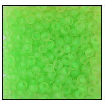 10/0 Transparent Neon Green Czech Seed Bead (1/4 Kilo) Preciosa #38756