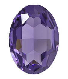Swarovski 4127 30mm x 22mm Tanzanite Oval Point Back