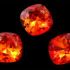 Swarovski 4470 Fire Opal Cushion Cut Square Fancy Stone (12mm)