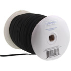 4mm Black Flat Elastic by the Spool (250 Meter)