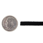 4mm Black Flat Elastic by the Spool (250 Meter)