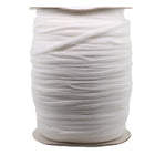 4mm White Flat Elastic by the Spool (250 Meter)