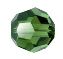 Swarovski 5000 10mm Dark Moss Green Faceted Bead