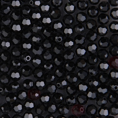 Swarovski 5000 Jet Faceted Bead