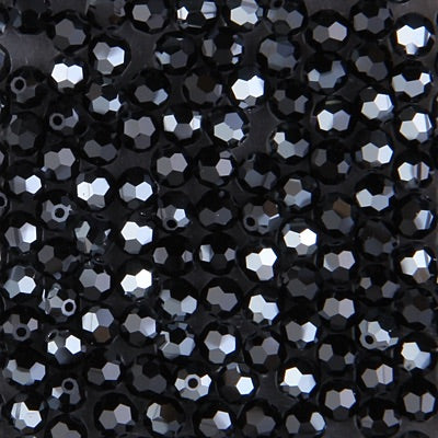 Swarovski 5000 3mm Jet Hematite Faceted Bead