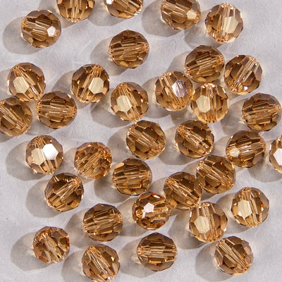 Swarovski 5000 Light Colorado Topaz Faceted Bead