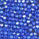 Swarovski 5000 6mm Sapphire AB Faceted Bead