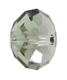 Swarovski 5040 Black Diamond Briolette Rondelle Spacer (8mm, 12mm)
