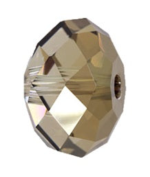 Swarovski 5040 12mm Bronze Shade Briolette Rondelle Spacer