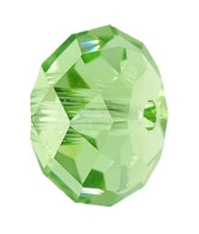 Swarovski 5040 Peridot Briolette Rondelle Spacer (6mm, 8mm)