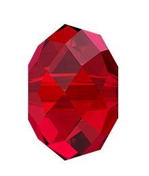 Swarovski 5040 Scarlet Briolette Rondelle Spacer (6mm)