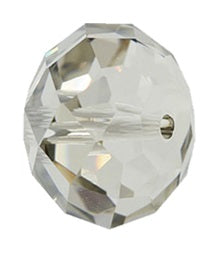 Swarovski 5040 Silver Shade Briolette Rondelle Spacer (12mm)
