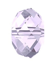 Swarovski 5040 Smoky Mauve Briolette Rondelle Spacer (6mm)