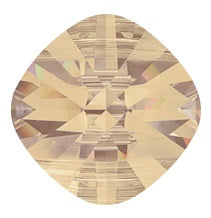 Swarovski 5180 14mm Golden Shadow Square 2 Hole Bead