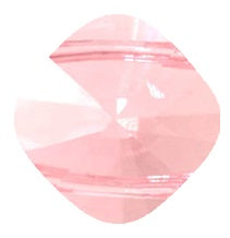 Swarovski 5180 14mm Rosaline Square 2 Hole Bead