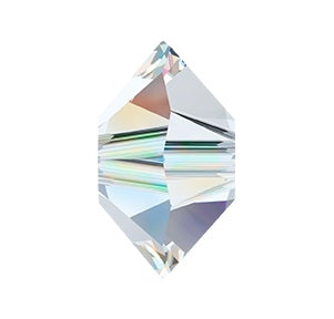 Swarovski 5305 Crystal AB Flat Bicone Rondelle Spacer (5mm, 6mm)