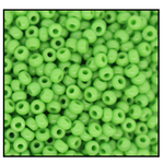 11/0 Opaque Pea Green Charlotte Cut Seed Bead (1/2 Kilo) Preciosa #53230