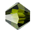 Swarovski 5328 4mm Olivine Satin Bicone