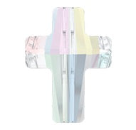 Swarovski 5378 Crystal AB Cross Bead (14mm)