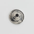 7mm TierraCast Antique Silver Shell Bead Cap #CK873