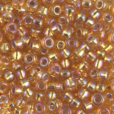 11/0 Silver Lined Dark Gold AB Miyuki Seed Bead (250 Gm) #1004