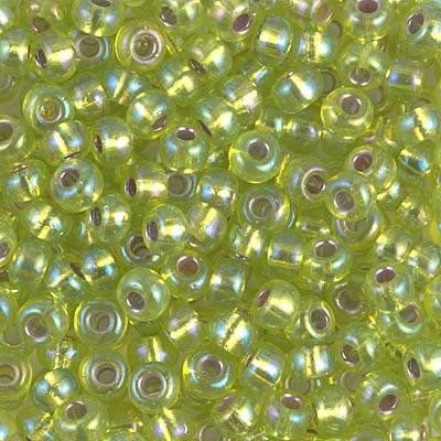 11/0 Silver Lined Chartreuse AB Miyuki Seed Bead (250 Gm) #1014