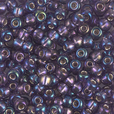 11/0 Silver Lined Amethyst AB Miyuki Seed Bead (250 Gm) #1024