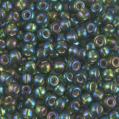 11/0 Silver Lined Olive AB Miyuki Seed Bead (250 Gm) #1026