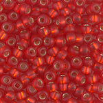 8/0 Matte Silver Lined Flame Red Miyuki Seed Bead (250 Gm) #10F