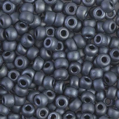 11/0 Matte Gunmetal Miyuki Seed Bead (250 Gm) #1254
