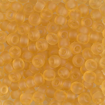 11/0 Matte Transparent Light Topaz Miyuki Seed Bead (250 Gm) #132F