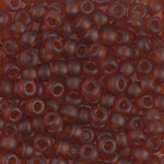 8/0 Matte Transparent Dark Topaz Miyuki Seed Bead (250 Gm) #134F