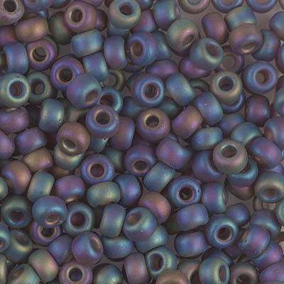 11/0 Matte Transparent Root Beer AB Miyuki Seed Bead (250 Gm) #135FR