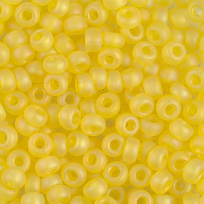 11/0 Matte Transparent Yellow AB Miyuki Seed Bead (250 Gm) #136FR