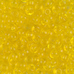 8/0 Transparent Yellow Miyuki Seed Bead (250 Gm) #136