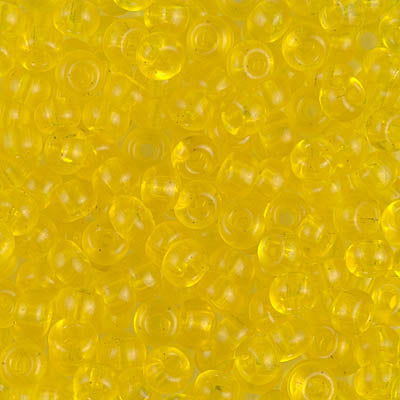 8/0 Transparent Yellow Miyuki Seed Bead (250 Gm) #136