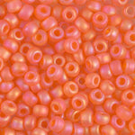 6/0 Matte Transparent Orange AB Miyuki Seed Bead (250 Gm) #138FR