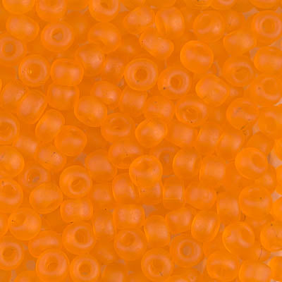 11/0 Matte Transparent Orange Miyuki Seed Bead (250 Gm) #138F