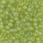 8/0 Matte Transparent Chartreuse AB Miyuki Seed Bead (250 Gm) #143FR