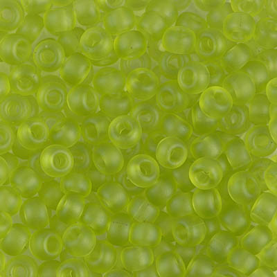 11/0 Matte Transparent Chartreuse Miyuki Seed Bead (250 Gm) #143F