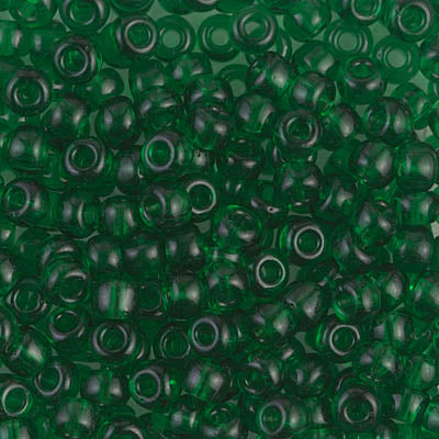 6/0 Transparent Green Miyuki Seed Bead (250 Gm) #146